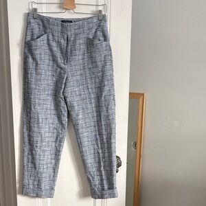 Blue Tweed Dress Pants